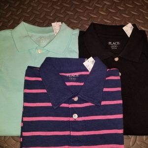 Lot of 3 Brand New boys golf shirts